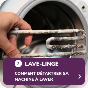 Comment détartrer sa machine à laver ?