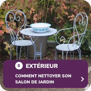 Comment nettoyer son salon de jardin ?