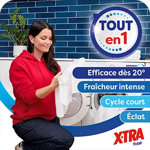 POUR UNE ROUTINE PRATIQUE, J’OPTE POUR LES LESSIVES TOUT-EN-1 !