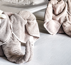 Comment plier les serviettes de la salle de bain en forme d’éléphant ?