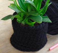 DIY CROCHET DÉBUTANT : UN JOLI CACHE-POT 