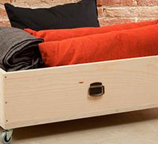 FABRIQUER UN TIROIR DE RANGEMENT SOUS UN LIT 