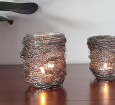DIY : fabriquer un bougeoir aux reflets métal !