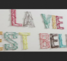 Fabriquer un panneau décoratif à message