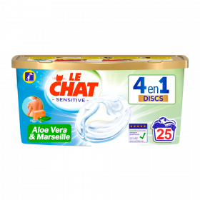 Le Chat Discs Sensitive Aloe Vera Marseille X25 Doses La Belle Adresse