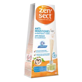 ZEN'SECT Diffuseur Bâtonnets Anti-Moustiques 40ml