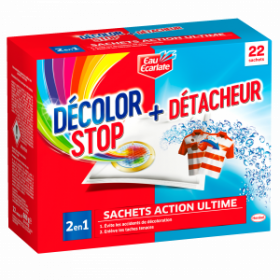 Stock Bureau - EAU ECARLATE Boîte 12 Sachets Anti-Décoloration Action  Ultime 3en1 – Détacheur + Blanchissant