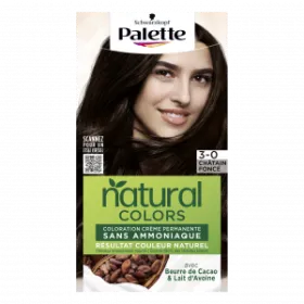 Schwarzkopf - Palette Natural Colors - Coloration Permanente Cheveux – Châtain foncé 3.0 