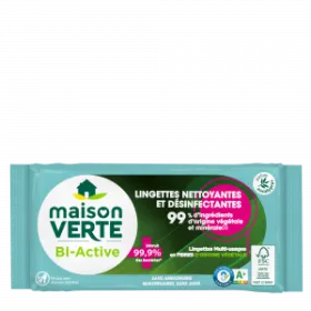 Maison Verte BI-Active - Lingettes désinfectantes 