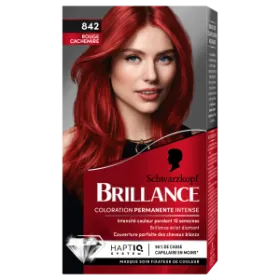 Schwarzkopf - Brillance - Coloration Cheveux Permanente Intense - Rouge Cachemire 842