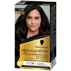 SCHWARZKOPF-COLORATION PERMANENTE-OLEO SUPREME 1-10 Noir intense