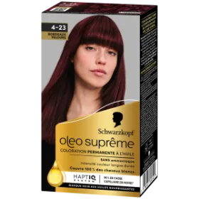SCHWARZKOPF-COLORATION PERMANENTE-OLEO SUPREME 4-23 Bordeaux Velours