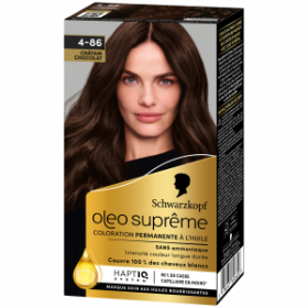 SCHWARZKOPF-COLORATION PERMANENTE-OLEO SUPREME 4-86 Châtain Profond