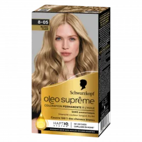 SCHWARZKOPF-COLORATION PERMANENTE-OLEO SUPREME 8-05 Blond Clair
