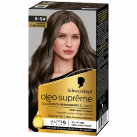 SCHWARZKOPF-COLORATION PERMANENTE-OLEO SUPREME 5-54 Châtain Clair Cendré