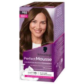 SCHWARZKOPF – COLORATION PERMANENTE – MOUSSE SANS AMMONIAQUE- PERFECT MOUSSE - NOISETTE 668