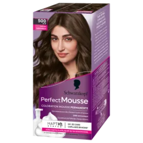 SCHWARZKOPF – COLORATION PERMANENTE – MOUSSE SANS AMMONIAQUE- PERFECT MOUSSE - CHATAIN 500