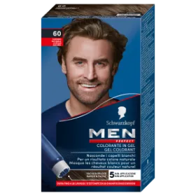 SCHWARZKOPF – GEL COLORANT – MEN PERFECT – 60 CHÂTAIN NATUREL