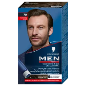 SCHWARZKOPF – GEL COLORANT – MEN PERFECT – 70 CHÂTAIN FONCÉ NATUREL