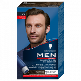 SCHWARZKOPF – GEL COLORANT – MEN PERFECT – 70 CHÂTAIN FONCÉ NATUREL