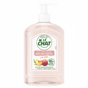 Le Chat – Gel lavant mains – Douceur Fruitée à la Pêche 500ml