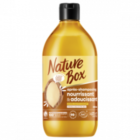 Nature Box – Après-Shampooing Nutrition Huile d'Argan – Cheveux très secs – 385 ml