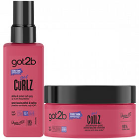 GOT2B – CURLZ POWER– SPRAY ET CRÈME