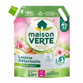 Maison Verte Lessive - Recharge Amande Douce 33 lavages
