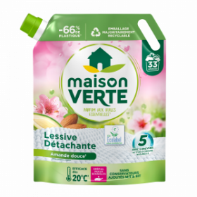 Maison Verte Lessive - Recharge Amande Douce 33 lavages