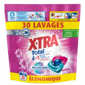 X•TRA Total Déo Fraîcheur+ Fleuri – x30 doses 