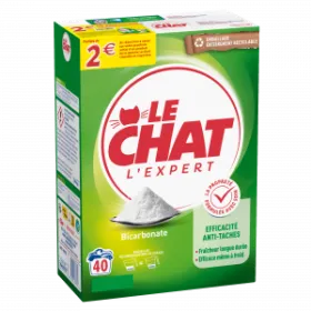 Le Chat L'Expert Bicarbonate Lessive en poudre 40 lavages
