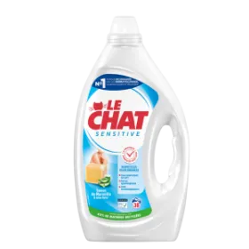 Le Chat Sensitive Savon de Marseille et Aloe Vera 38 Lavages – 1,71L