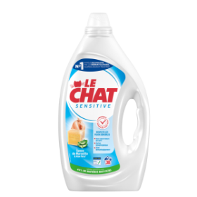 Le Chat Sensitive Savon de Marseille et Aloe Vera 38 Lavages – 1,71L