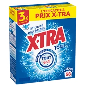 X•TRA Total Poudre - 58 Lavages