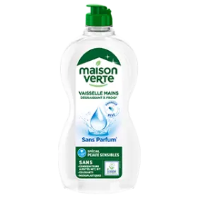 Maison Verte Liquide Vaisselle 0% Allergènes Parfum 