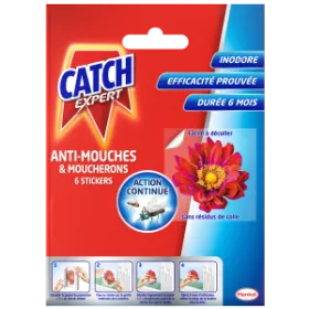 CATCH EXPERT Autocollants Anti Mouches Décoratifs
