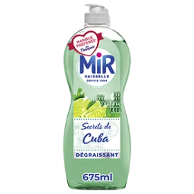 Mir Vaisselle Secrets de Cuba Menthe & Citron Vert – 675ml