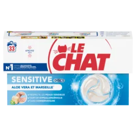 Le Chat Discs Sensitive Aloe Vera & Marseille – 22 capsules ou 30 capsules 