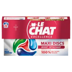 LE CHAT MAXI DISCS EXCELLENCE BOOST DETACHANT 22 CAPS ​