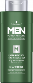 Schwarzkopf Men - Shampooing Sébo Régulateur Fresh Menthol Flacon de 250 ml