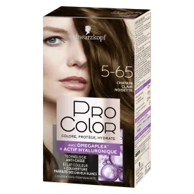 Schwarzkopf - Pro Color - Coloration Permanente Cheveux - Anti-Casse - Châtain Cair Noisette 5.65