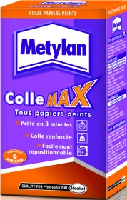 METYLAN Colle Papiers Peints Max, à diluer - Paquet 200 g - 5 à 6 rouleaux