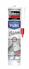 Rubson Mastic Bain & Cuisine Couleur Béton, 280 ml